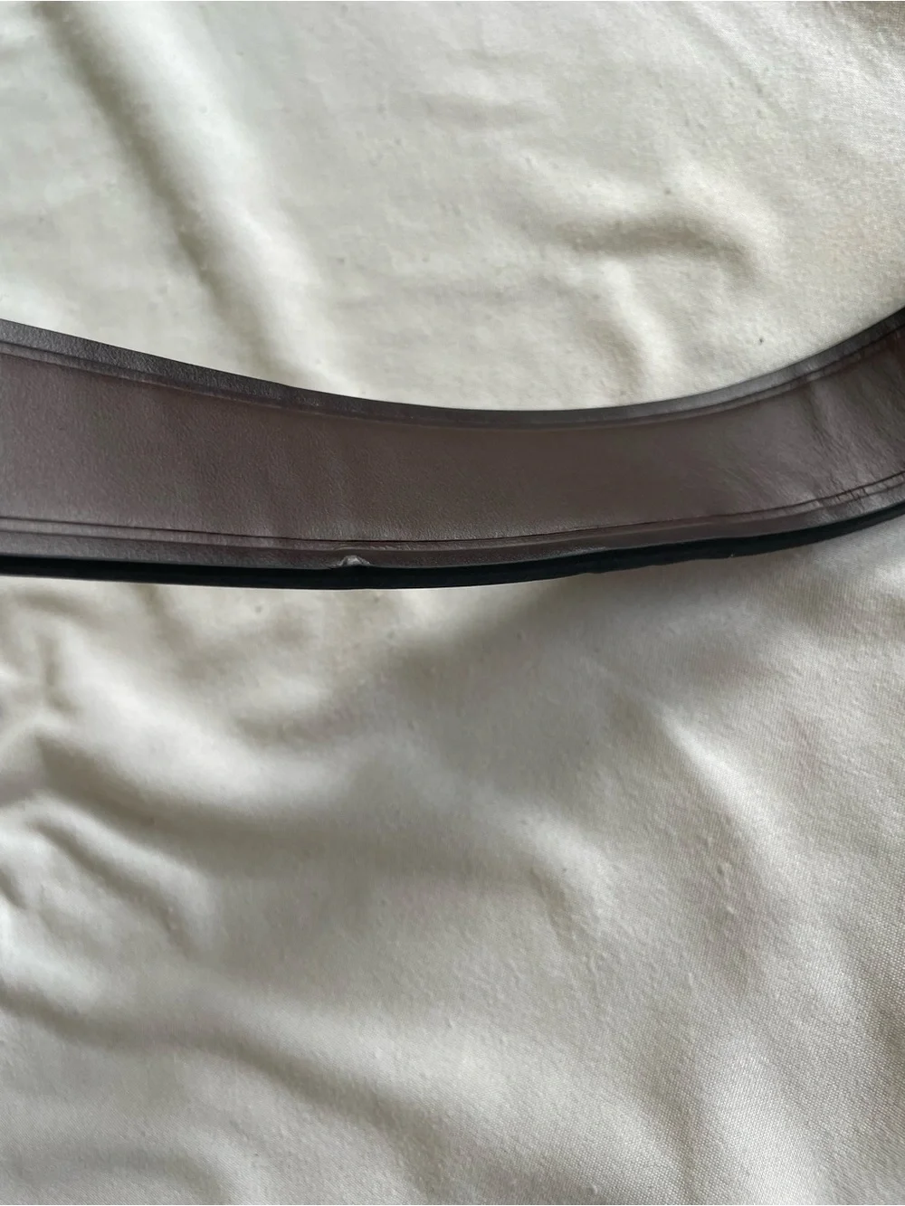 Banana Republic Men's Reversible Black/Brown Leather Belt with Silver Buckle
